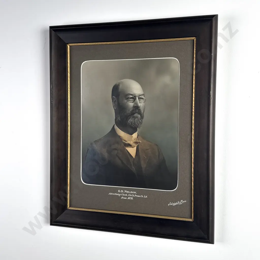 GB Nelson - Christchurch Press Advertising Clerk, 1876 Image 1++