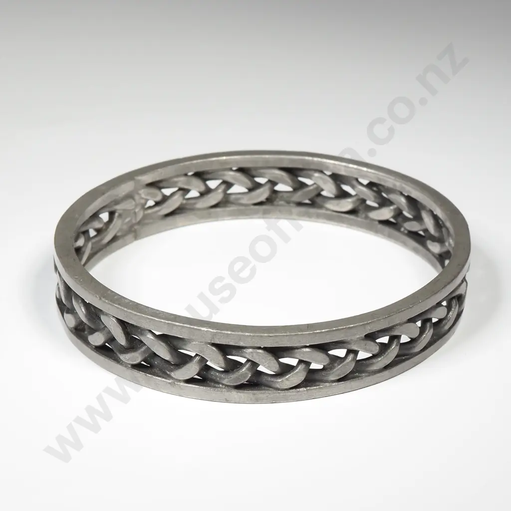 Vintage Jorgen Jensen Pewter Bangle Image 1++