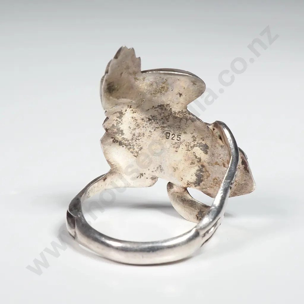 Sterling Silver Frog Ring Image 1++