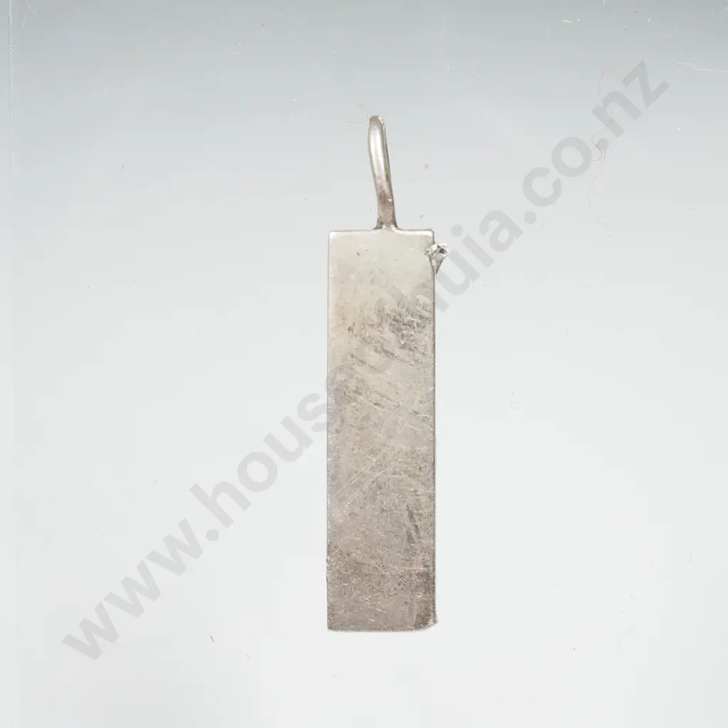 Sterling Silver Ingot Pendant Image 1++