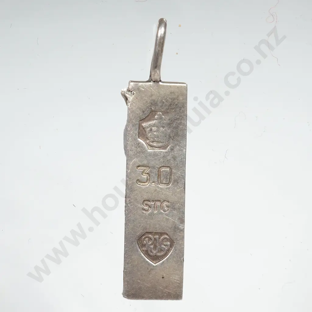 Sterling Silver Ingot Pendant Image 1++