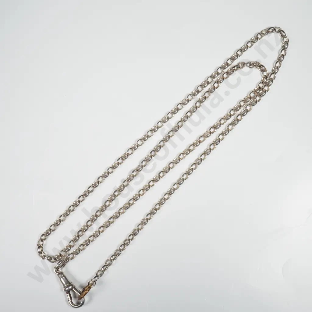 Sterling Silver Belcher Necklace Image 1++