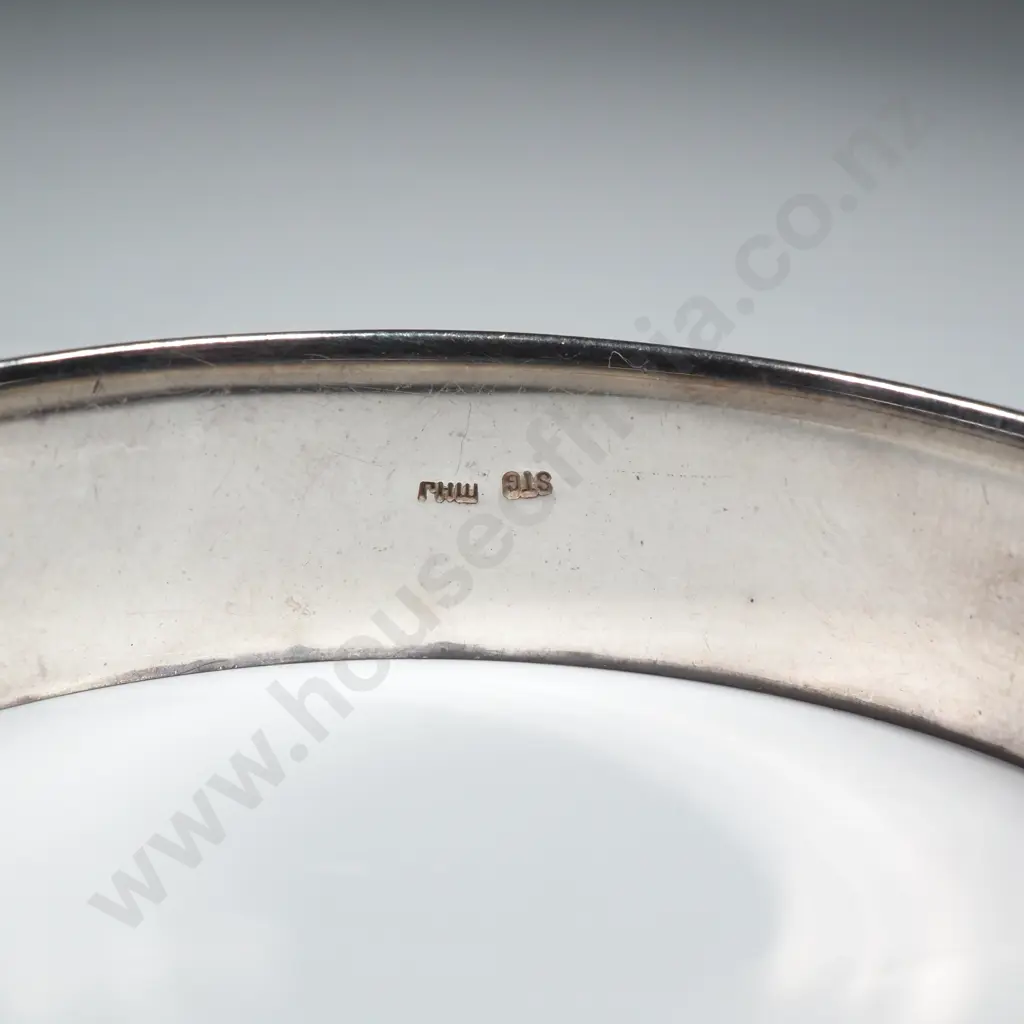 Substantial Sterling Silver Bangle Image 1++