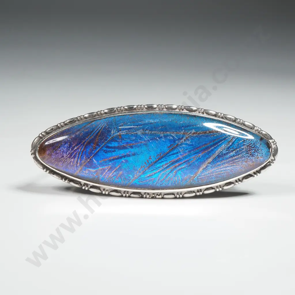 Sterling Silver Butterfly Wing Brooch Image 1++