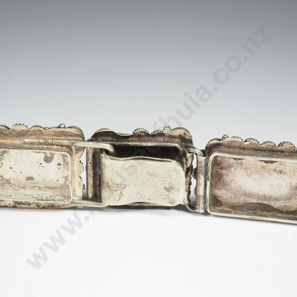 Elaborate Silver & Coloured Stone Bracelet Image 1++