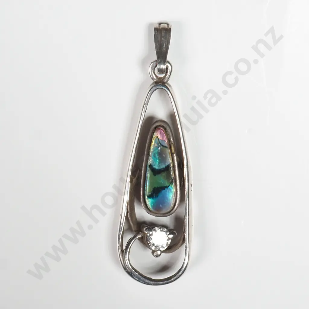 Sterling Silver Paua Shell Pendant Image 1++
