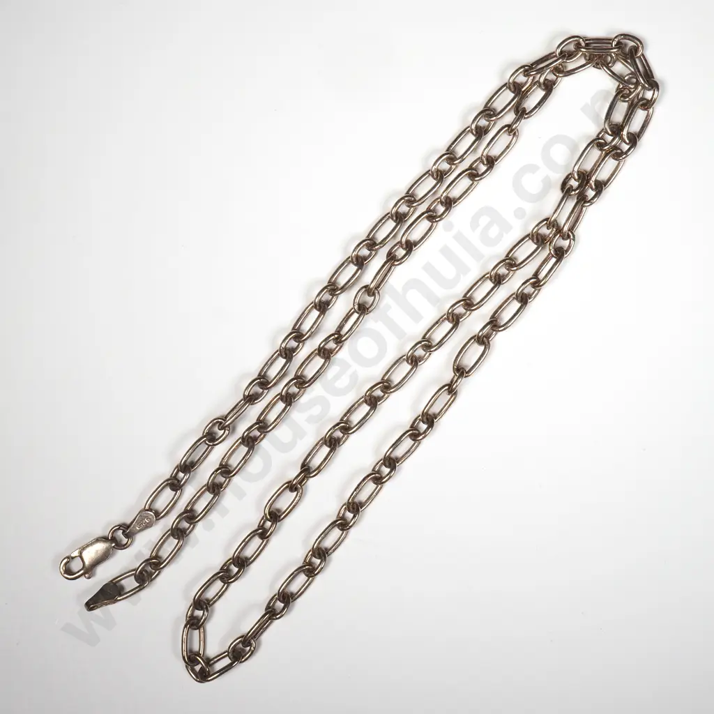 Sterling Silver Cable Link Chain Image 1++
