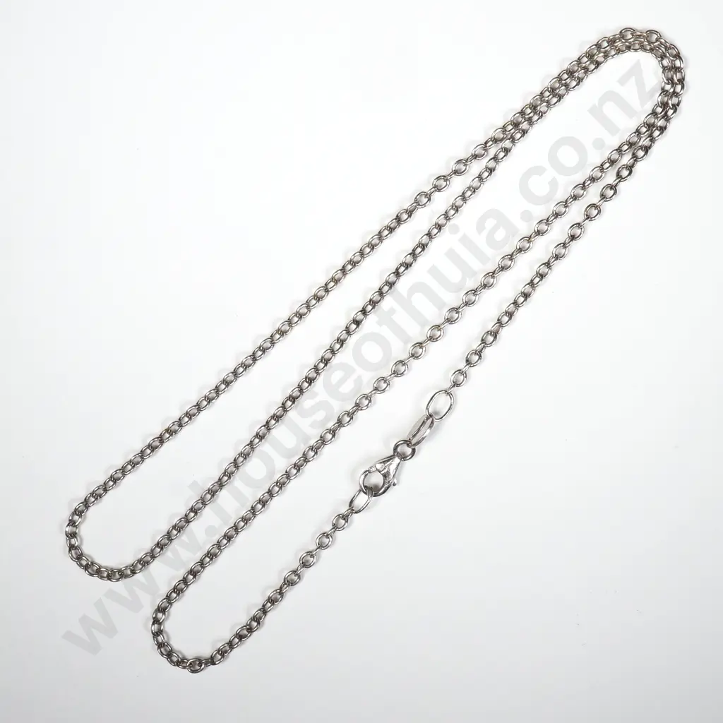 9ct White Gold Chain Image 1++