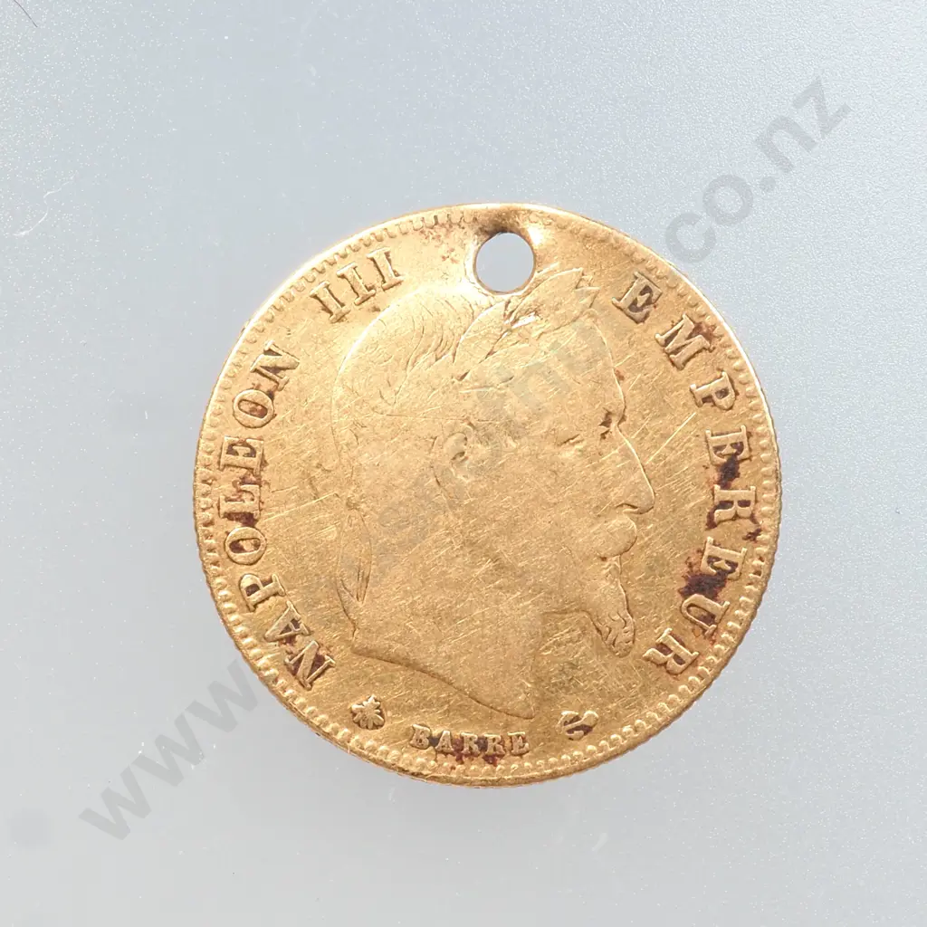 1864 5 Franc French Gold Coin Image 1++