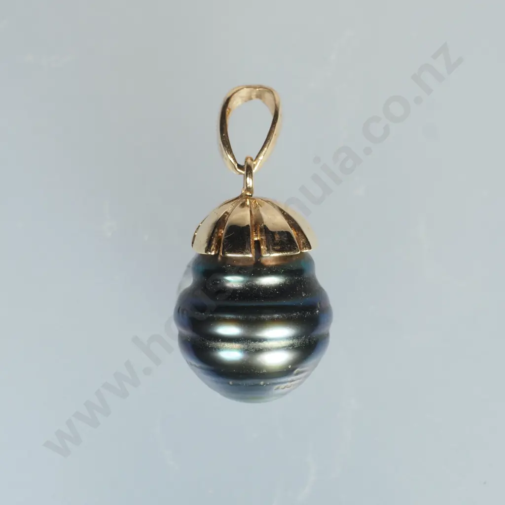 14ct Gold Pearl Pendant Image 1++