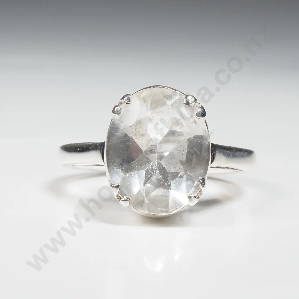 Sterling Silver Crystal Ring Image 1++