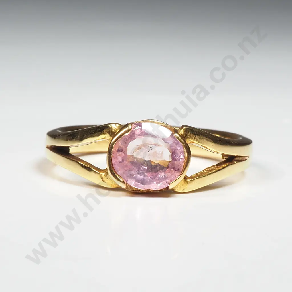 Pink Sapphire Ring w Valluation for $1025.00 Image 1++