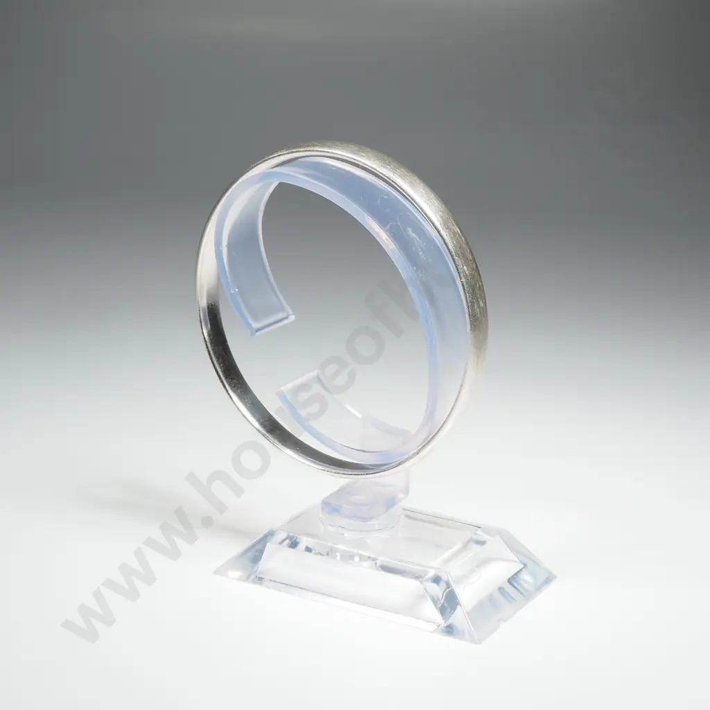 Substantial Sterling Silver Bangle Image 1++