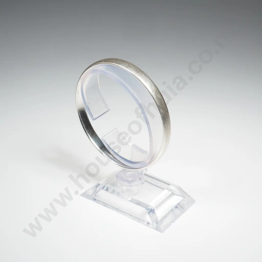 Substantial Sterling Silver Bangle Image 1++
