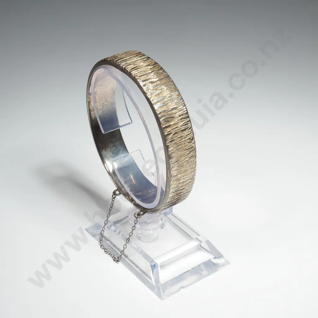 Grima Style Sterling Silver Hinged Bracelet Image 1++