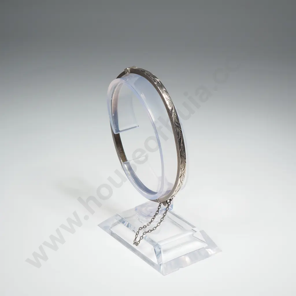 Sterling Silver Hinged Bracelet Image 1++
