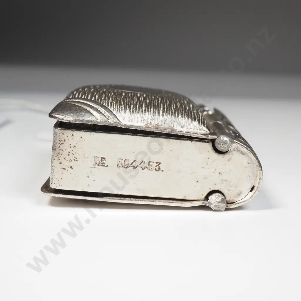 Silver Plated Vesta Case/ Sovereign Holder  in the Form of a Book Image 1++
