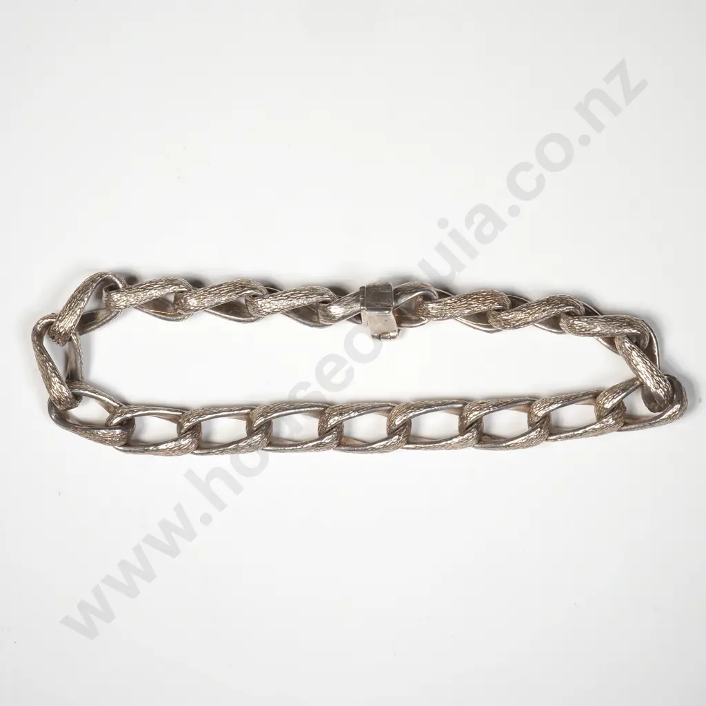 Sterling Silver Bark Finish Bracelet Image 1++