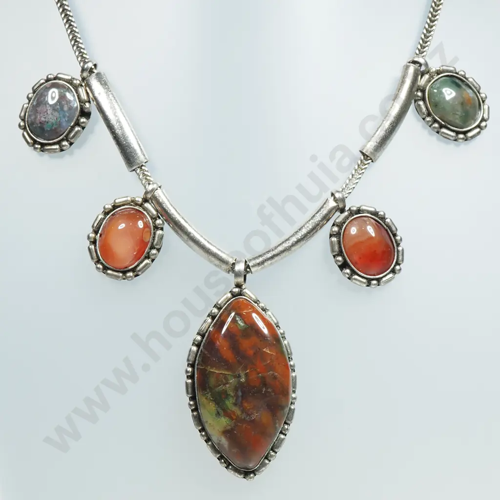 Tribal Gemstone Necklace Image 1++