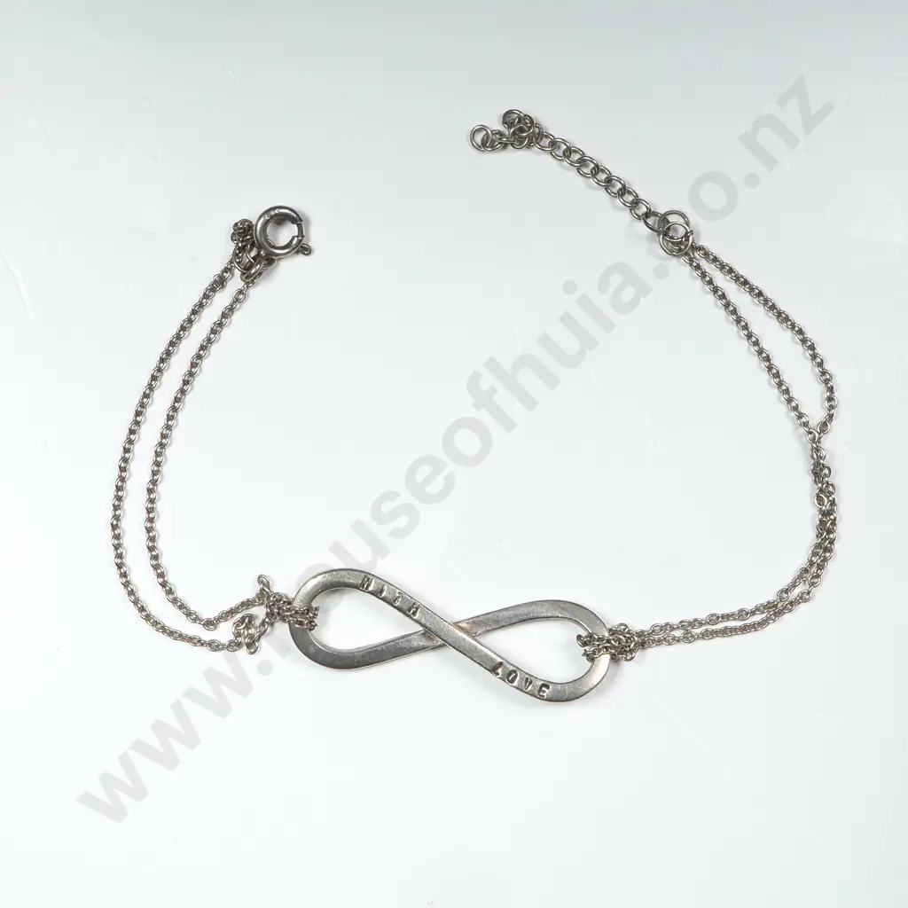 Sterling Silver Infinity Bracelet Image 1++
