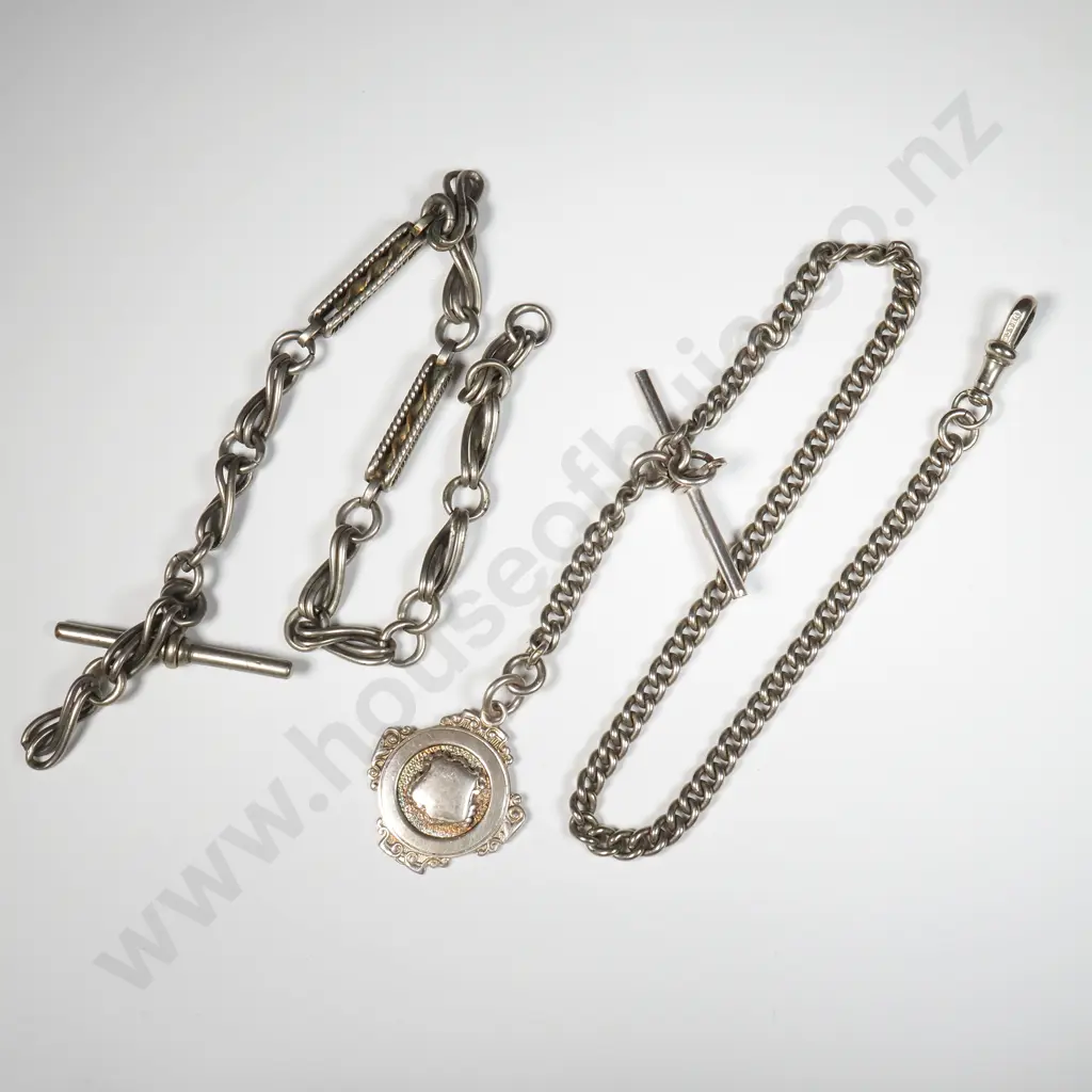 Two Fob Chains w T Bars Image 1++