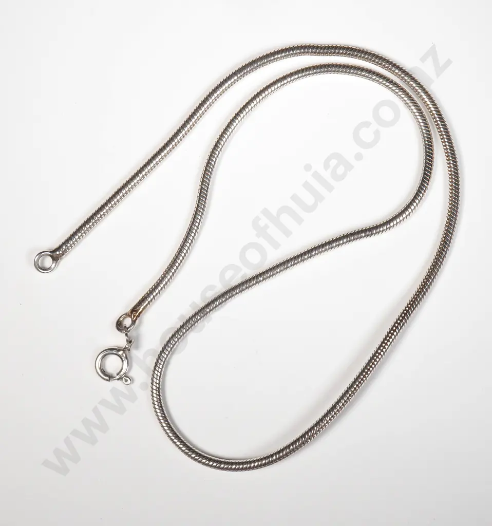 Sterling Silver Omega Chain Image 1++