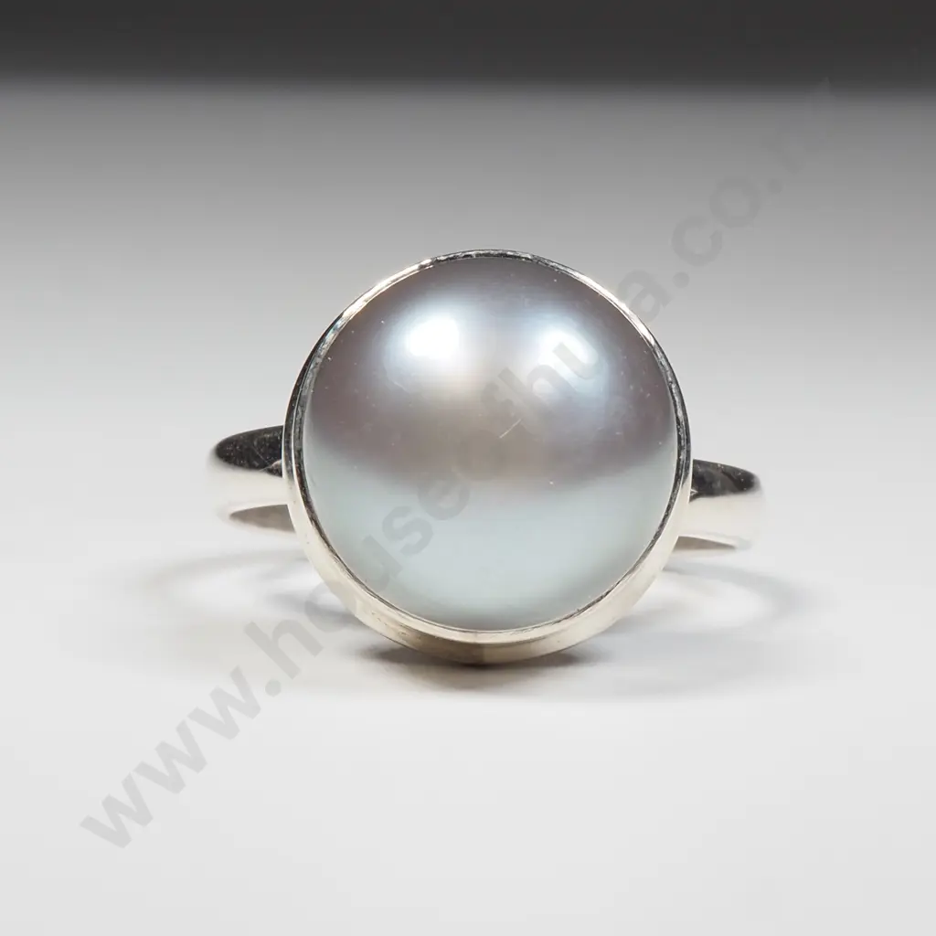 Sterling Silver Pearl Ring Image 1++