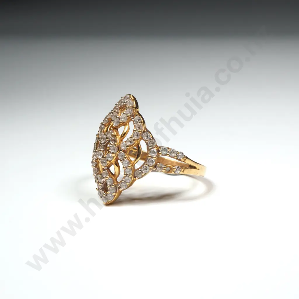 22ct White Gem Ring Image 1++