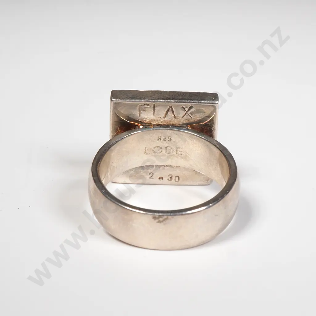 Sterling Silver New Zealand ‘Flax’ Ring Image 1++