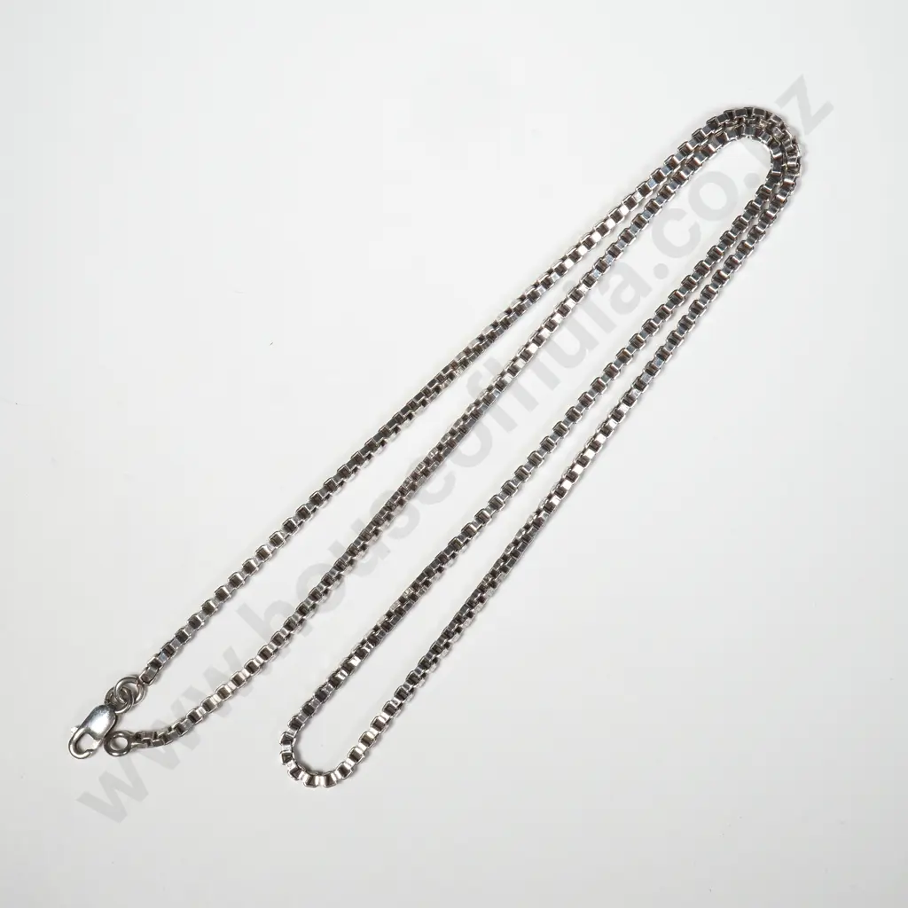 Sterling Silver Box Link Chain Image 1++