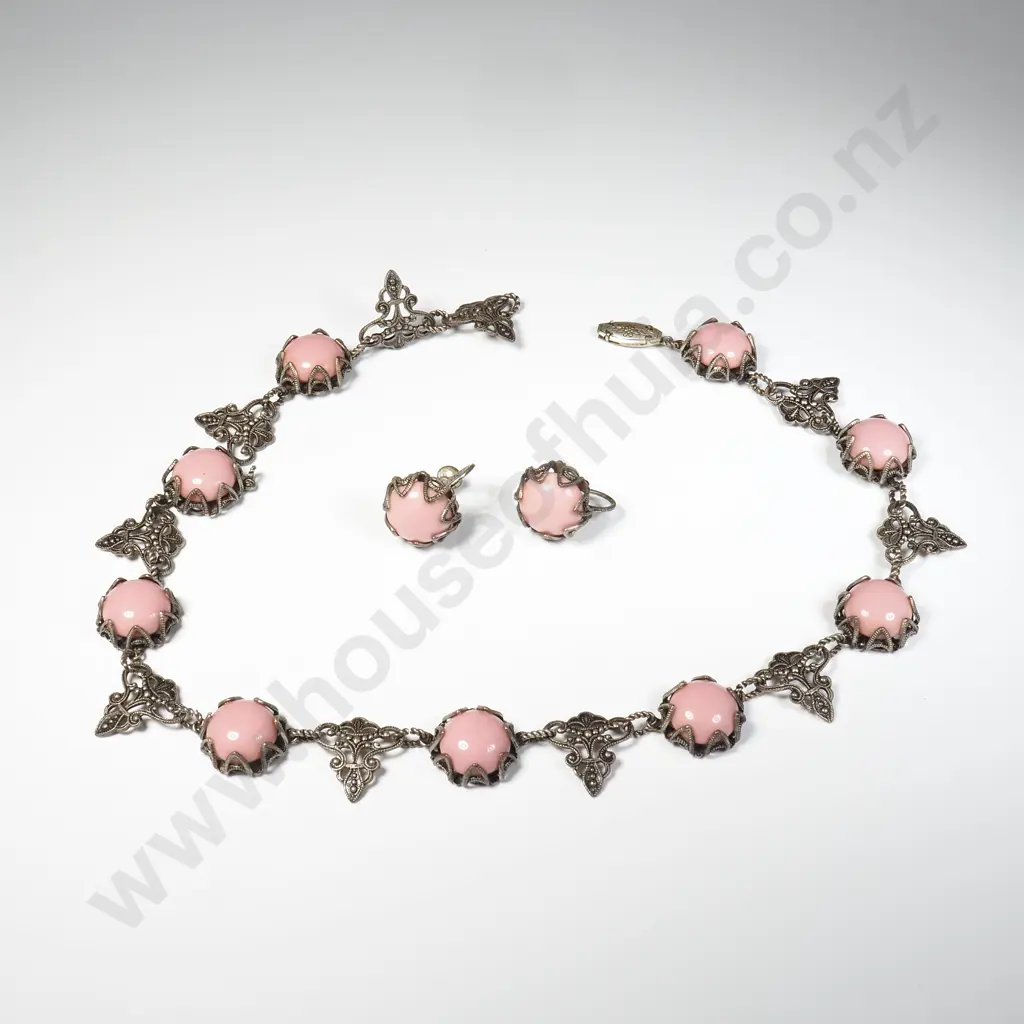 Fancy Costume Necklace Earring Set A/F Image 1++