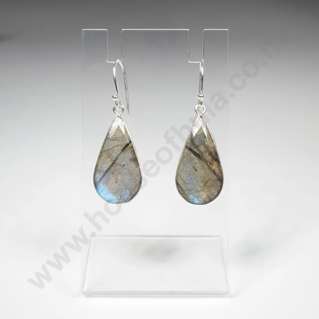 Sterling Silver Labrodorite Earrings Image 1++