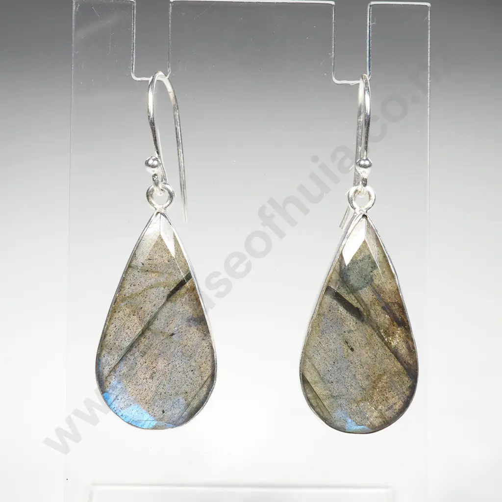 Sterling Silver Labrodorite Earrings Image 1++