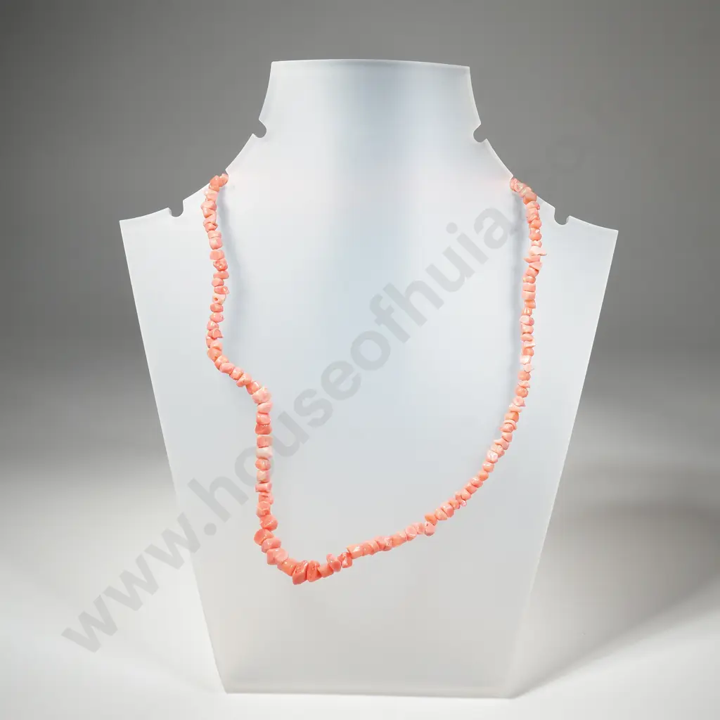 Red Bead (Coral?) Necklace Image 1++