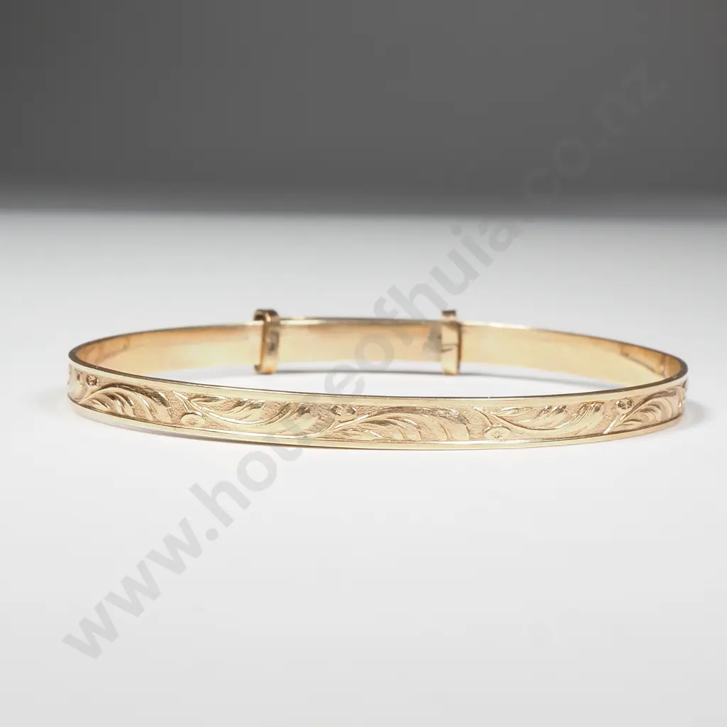 9ct Gold Metal Core Childs Expandable Bracelet Image 1++