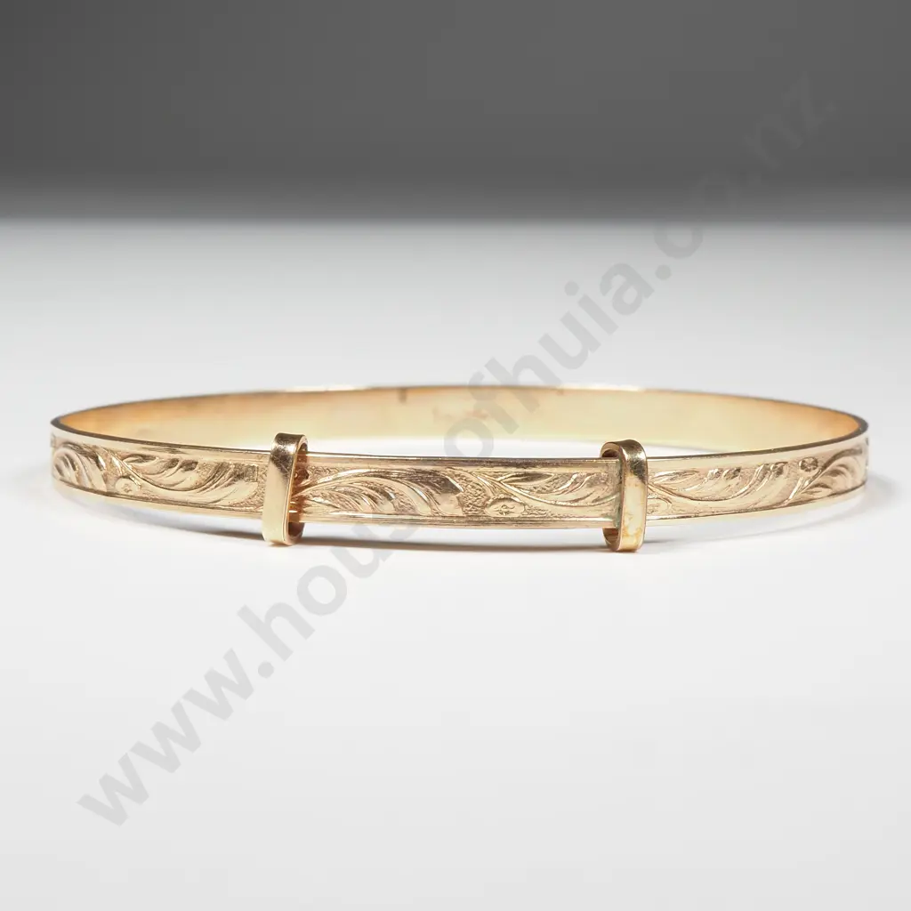 9ct Gold Metal Core Childs Expandable Bracelet Image 1++