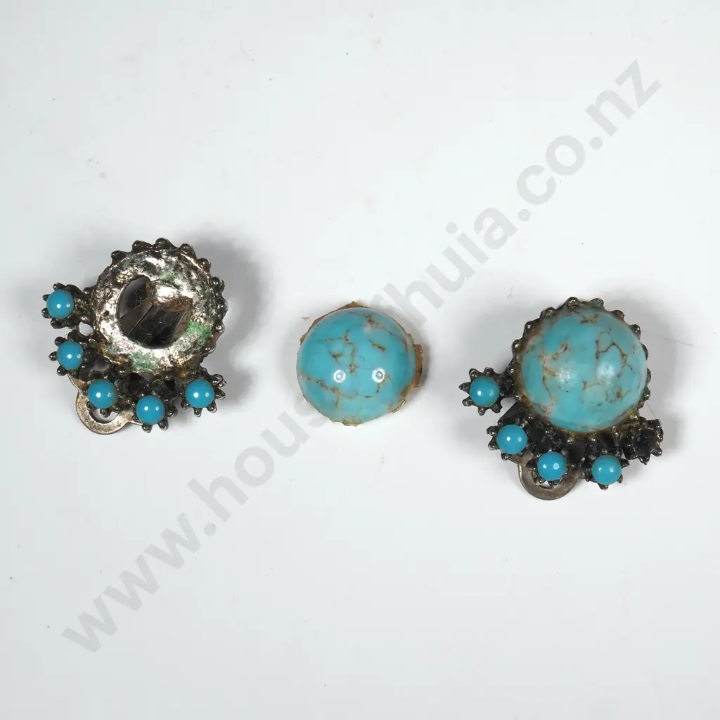 Vintage Clip On Earrings A/F Image 1++
