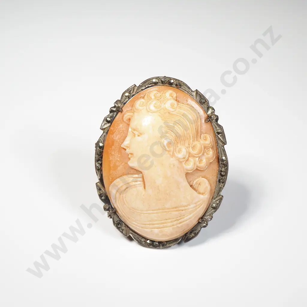 Vintage Cameo Brooh Image 1++