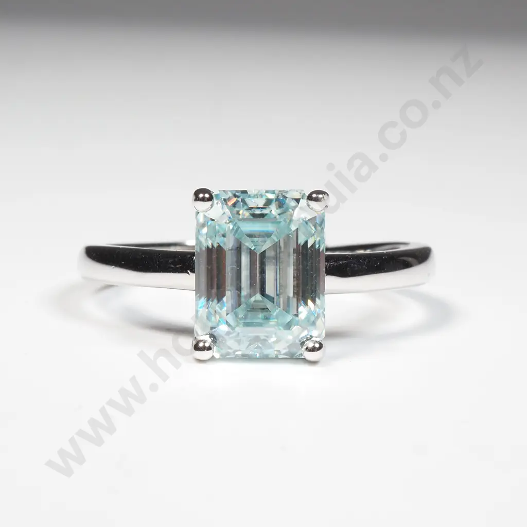 Adjustable Sterling Silver Moissanite Ring Image 1++