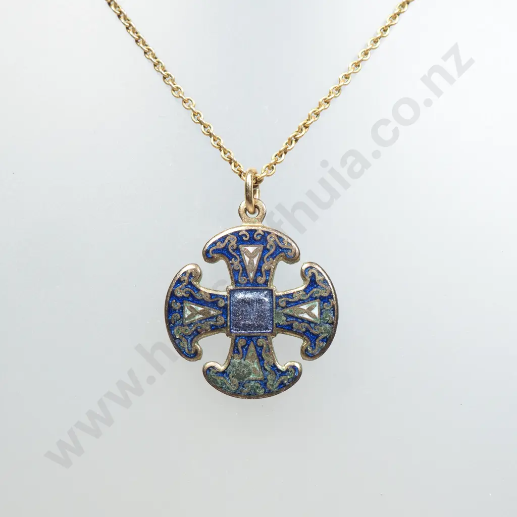 Vintage Rolled Gold Pendant on RG Chain Image 1++