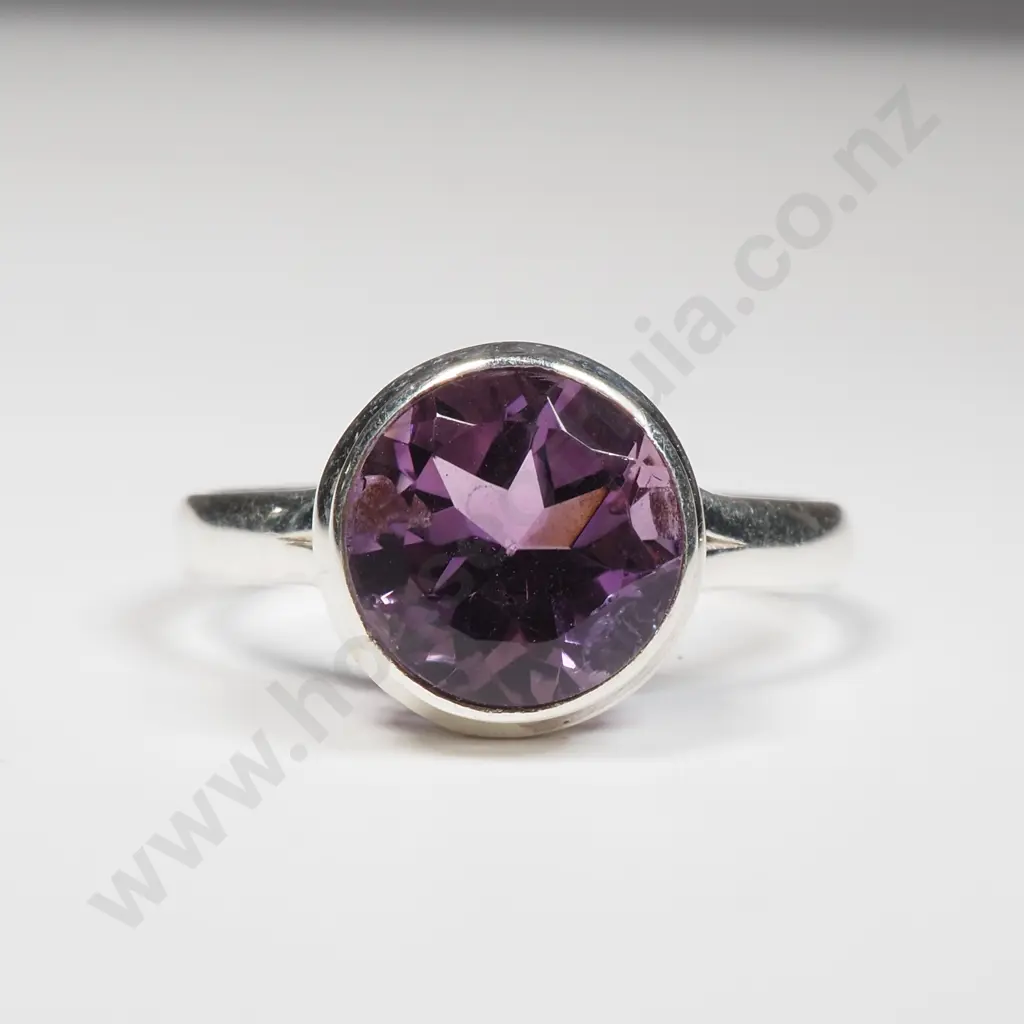 Sterling Silver Amethyst Ring Image 1++
