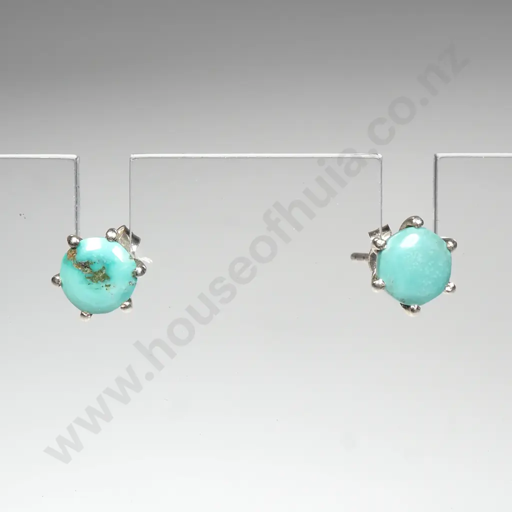 Sterling Silver Turquoise Studs Image 1++