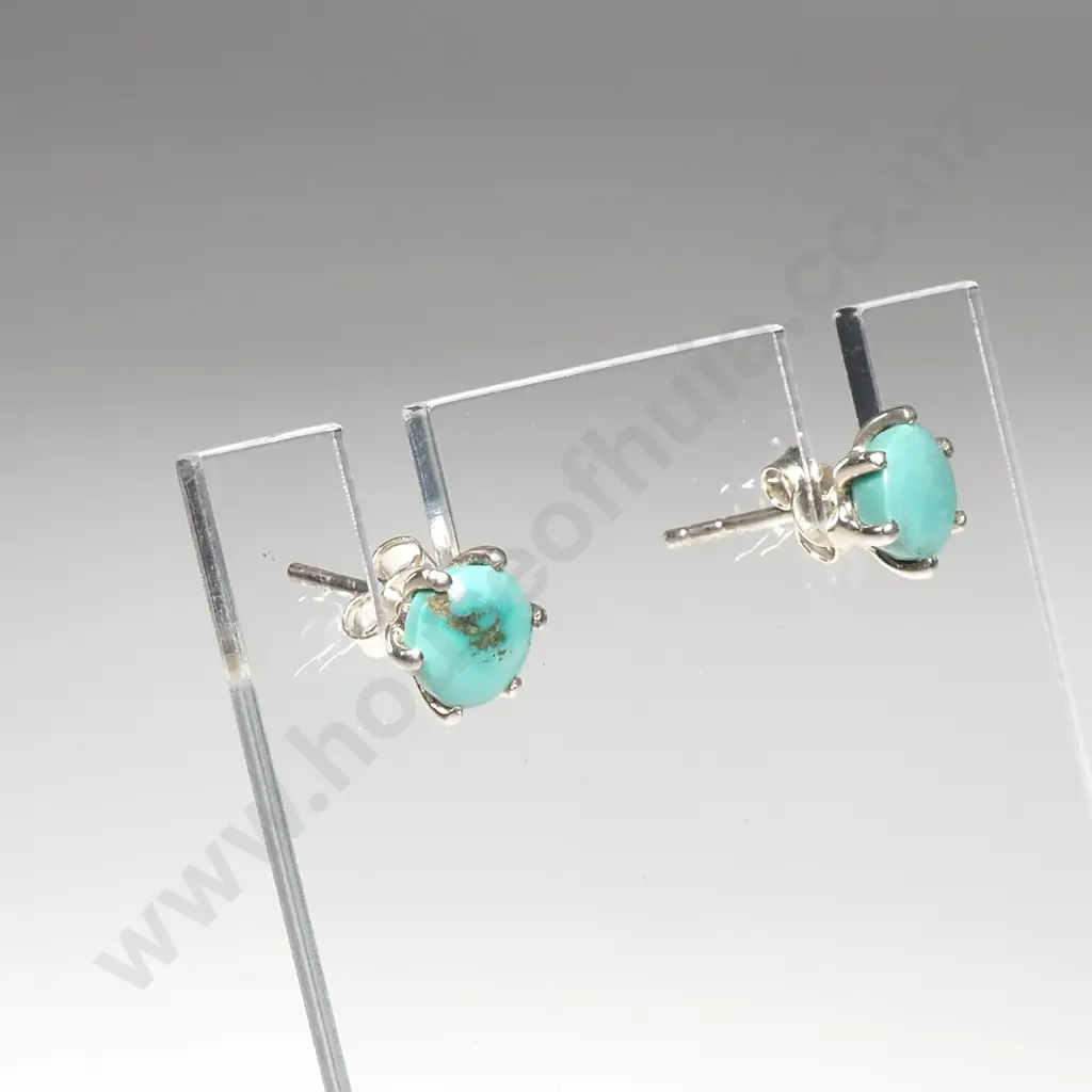 Sterling Silver Turquoise Studs Image 1++