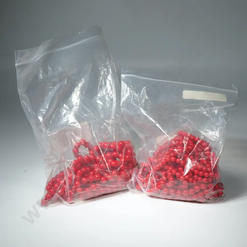 Quantity of Dyed Red Jade Bead Strands 6mm & 8mm Image 1++