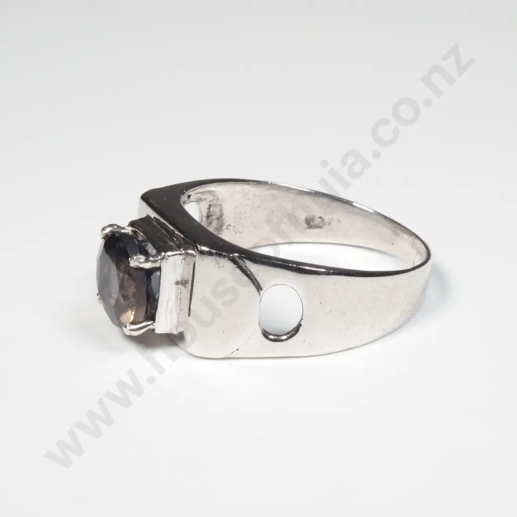 Sterling Silver Garnet Ring Image 1++