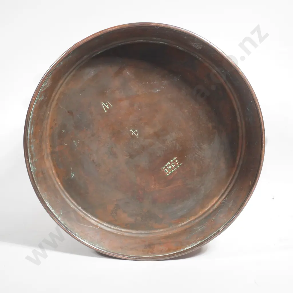Antique Art Nouveau Solid Copper Tall Lidded Jug - J. Sankey & Co, England a/f Image 1++