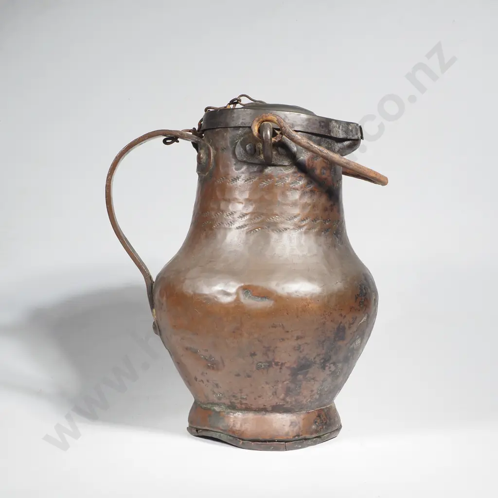 Antique Hammered Copper Jug - Possibly Tuscany Image 1++