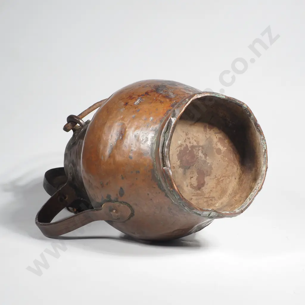 Antique Hammered Copper Jug - Possibly Tuscany Image 1++