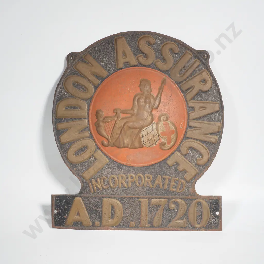 Old London Assurance Incorporated Tin Fire Mark Image 1++