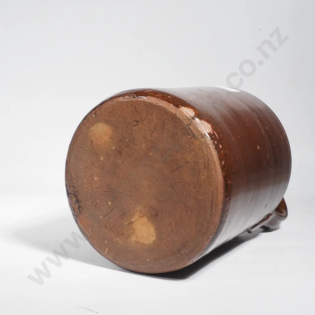 Vintage Stoneware Crock - Likely Luke Adams Potteries Image 1++